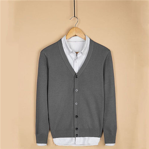 Men's Cotton Slim Fit Casual Cardigan | ZORKET