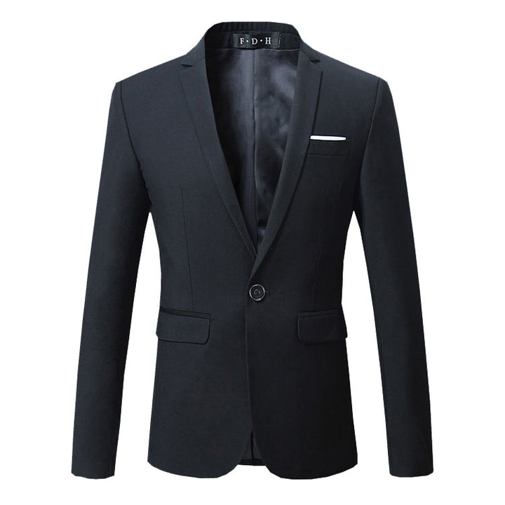 Men's Slim Fit British Style Solid Color Blazer | ZORKET