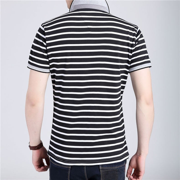 Men's Casual Slim Fit Striped T-Shirt | ZORKET