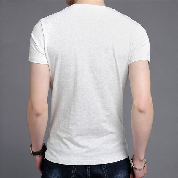 Men's V-Neck Slim Fit Short Sleeve T-Shirt | ZORKET