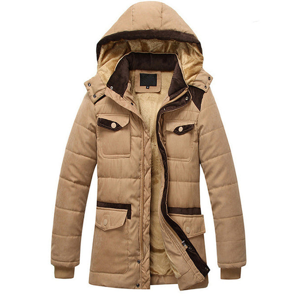 Men's Winter Thick Parka, Warm And Hooded | ZORKET