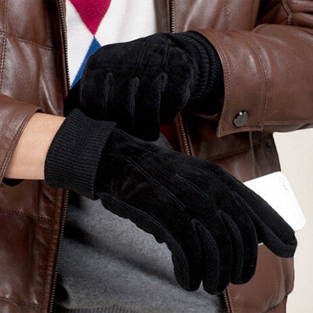 Men's Pigskin Leather Winter Warm Gloves | ZORKET