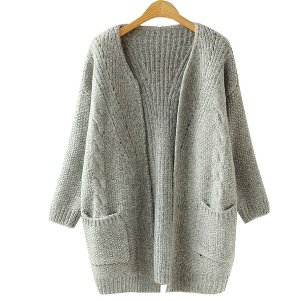 Female Knitted Casual Warm Cardigan | ZORKET