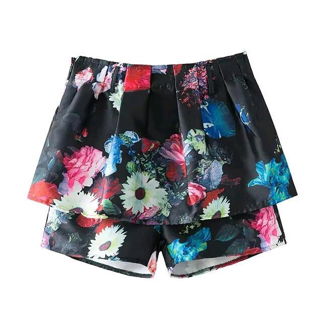 Women's Dress Shorts With Flowers | ZORKET