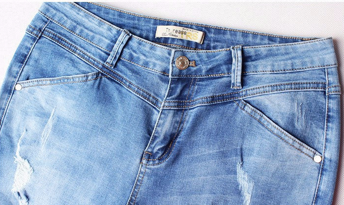 Women's Fashion High Waist Cotton Denim Jeans | Women's Jeans | Zorket ...