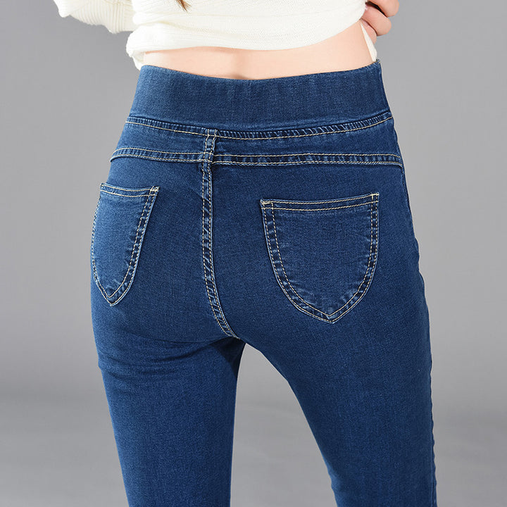 Women's High Waist Casual Slim Denim Pants | ZORKET