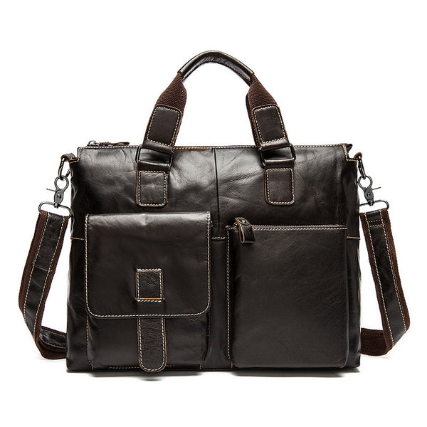 Genuine Leather Casual Men's Briefcase | ZORKET