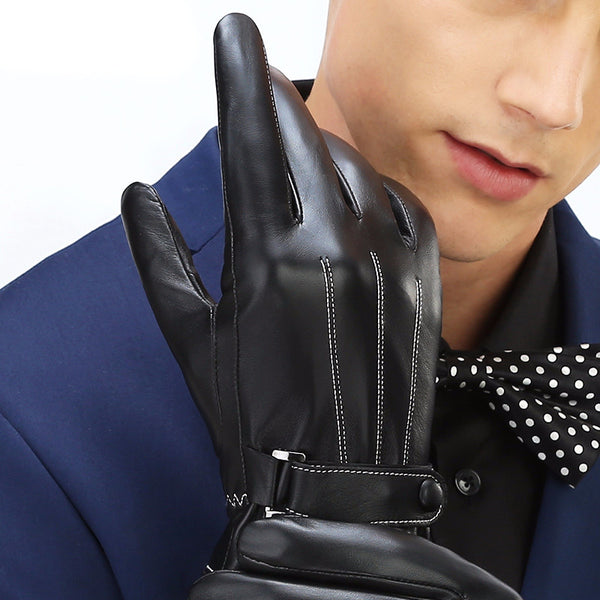 Men's Leather Touch Screen Gloves | ZORKET