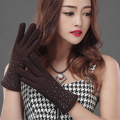 Winter Women's Cashmere Touch Screen Gloves | ZORKET