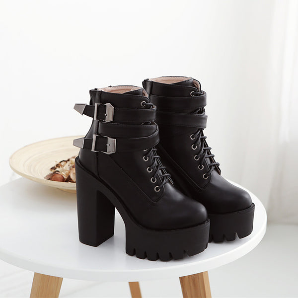 Autumn Women's High Heels Platform Boots | ZORKET