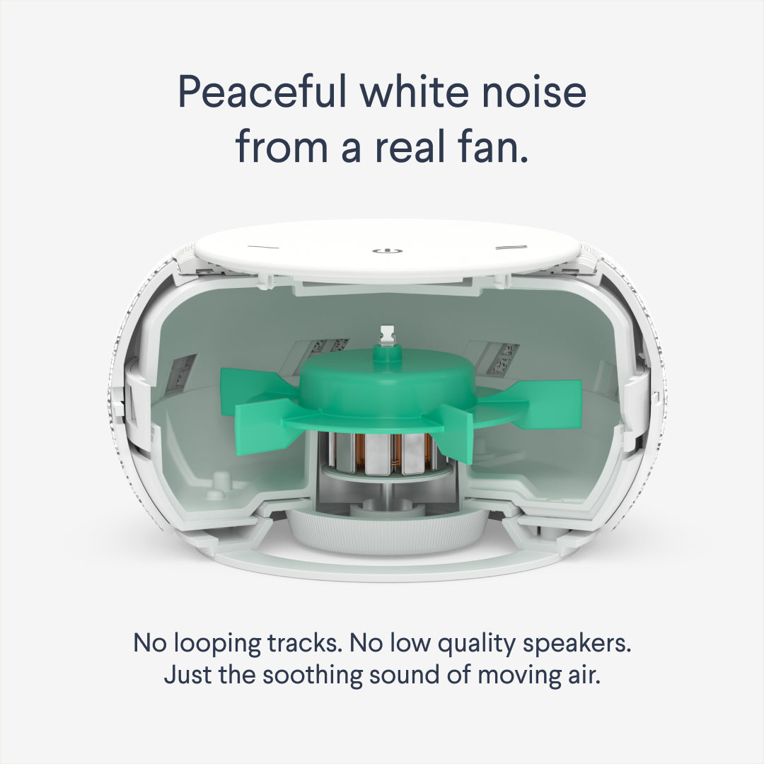 SNOOZ Original White Noise Machine with Real Fan Inside