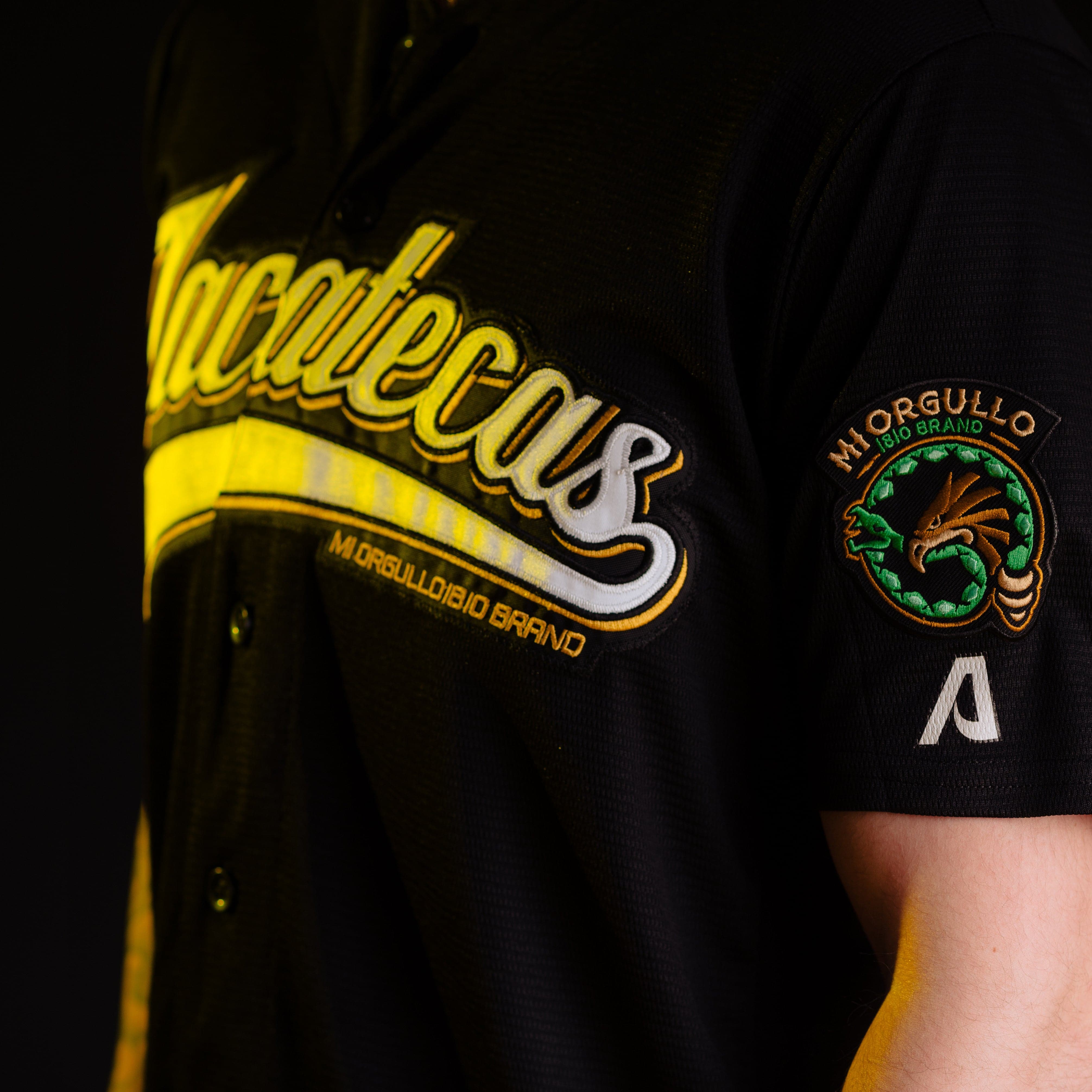 Mi Orgullo Brand Official Charros Blk Vegas Gold Jersey XL