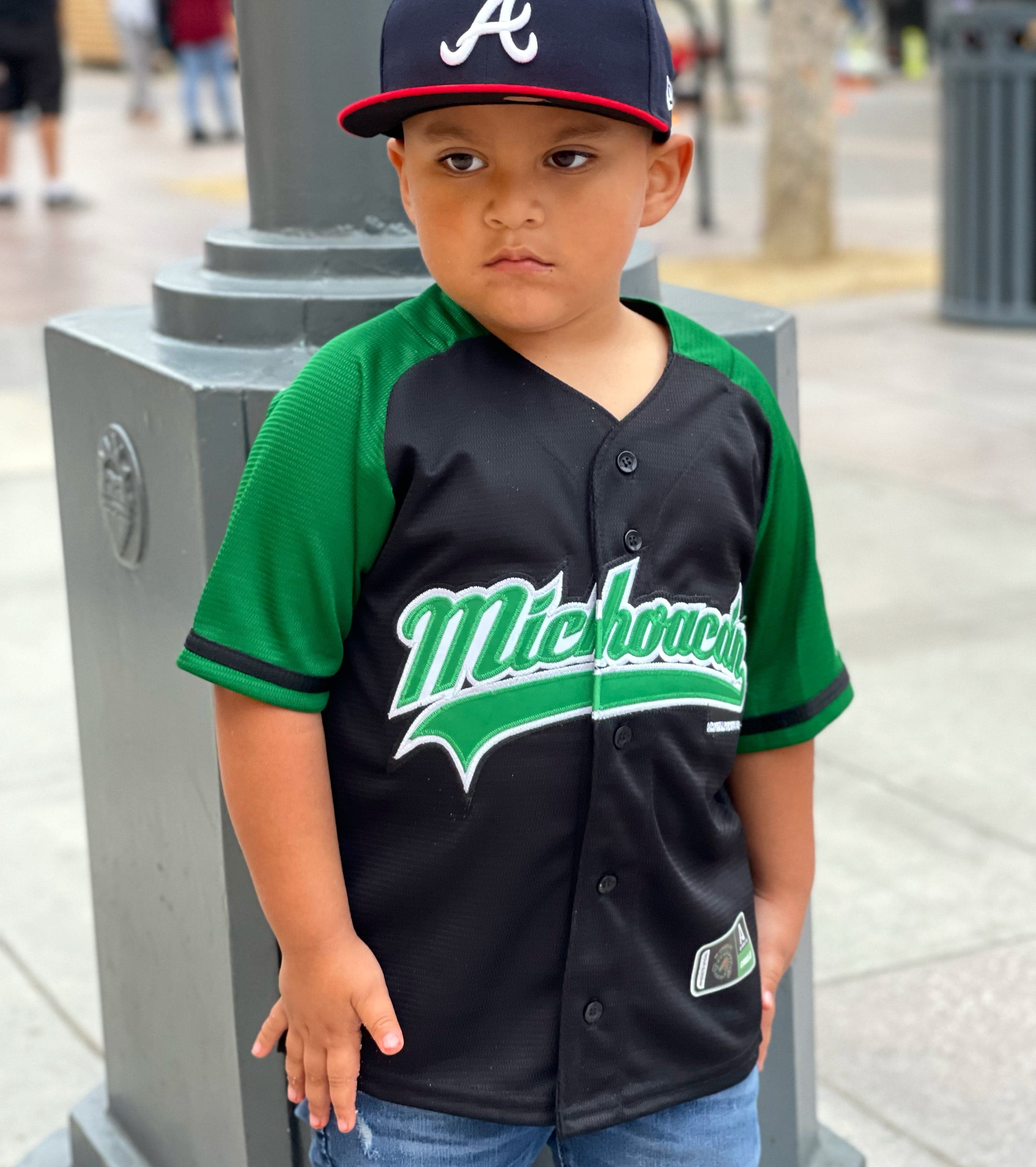 Mi ORGULLO1810 Brand Michoacán Classic Black/Green Jersey Small