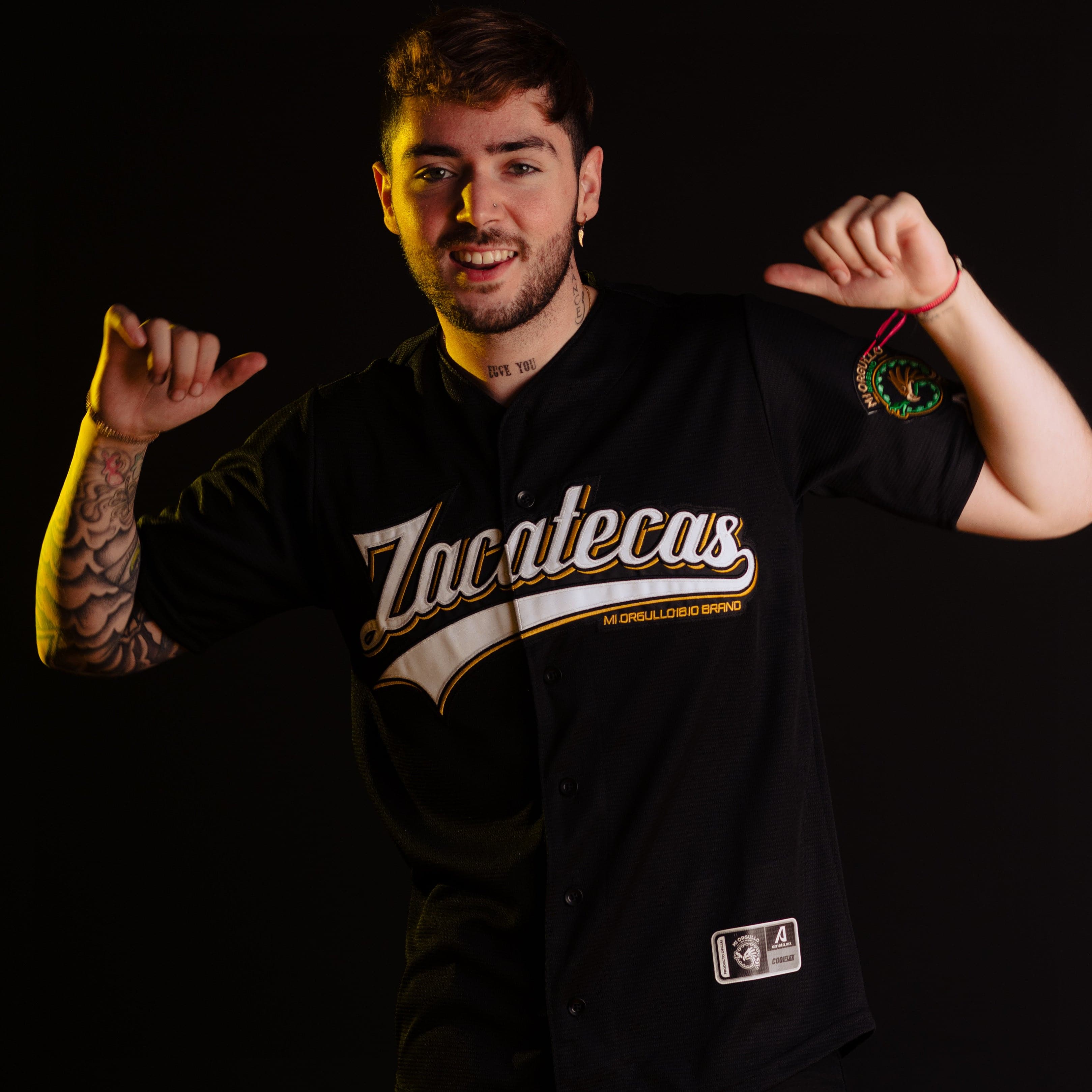 GUERRERO BLK/GOLD JERSEY – MI ORGULLO BRAND