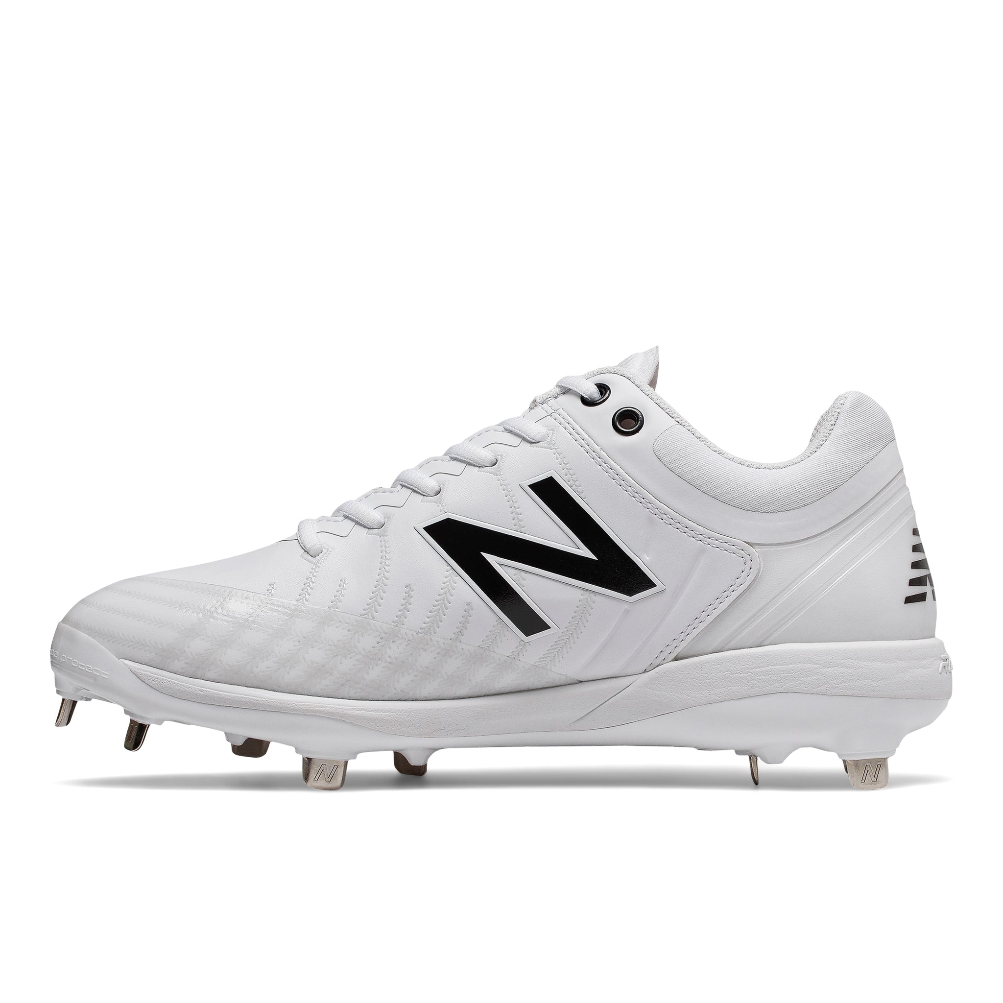 mens white new balance metal cleats