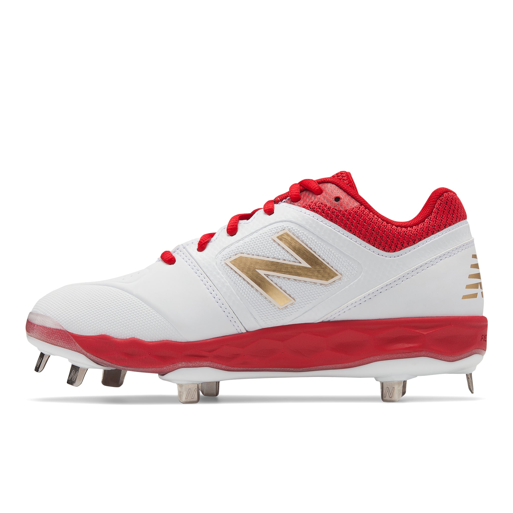 red metal softball cleats