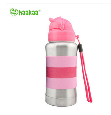 Haakaa Standard Neck Thermal Stainless Steel Baby Bottle 9 oz 1 pk