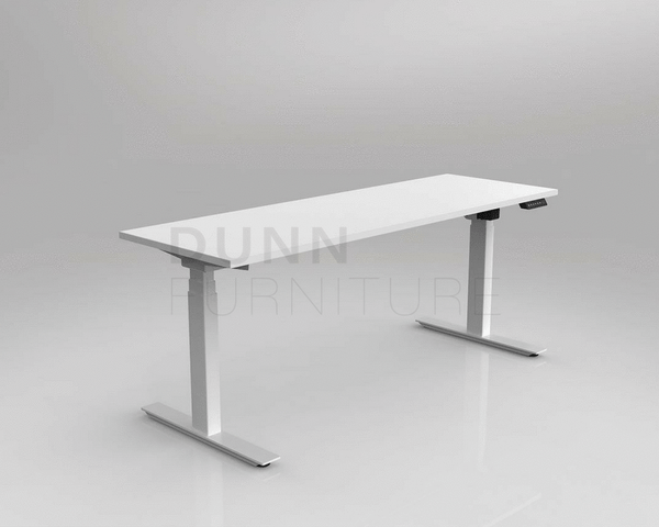 Sit Stand Height Adjustable Standing Desk Agile 3C White