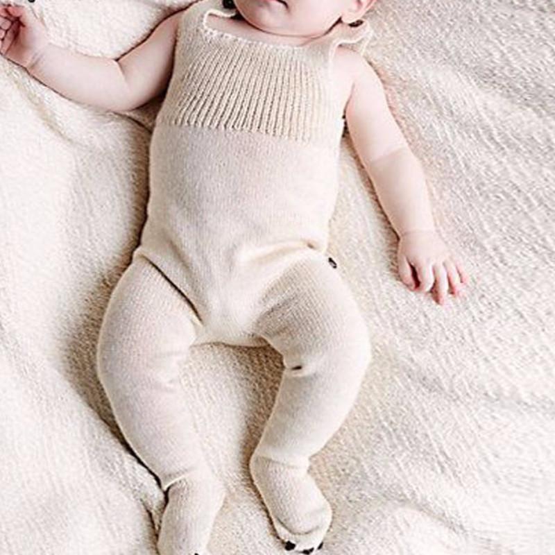 newborn knit overalls