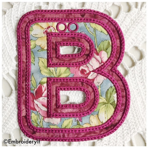 Double Applique Banner Letters – Embroidery It