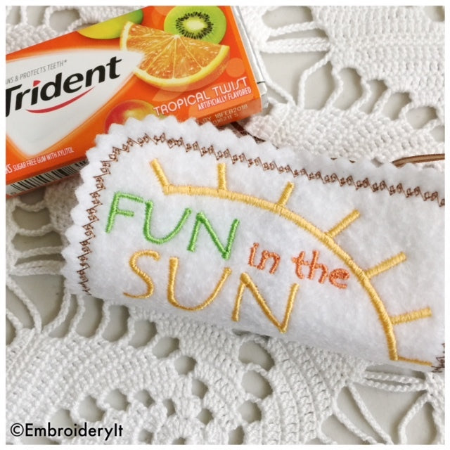 Summertime Candy Wrapper Set of 3 machine embroidery in the hoop ...