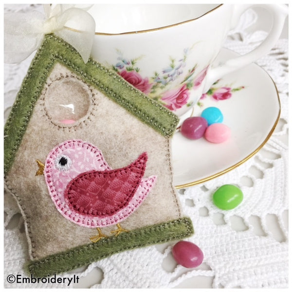 Birdhouse Candy Holder – Embroidery It