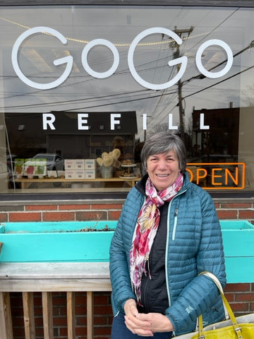 Here I am at my favorite refill store, GoGo Refill!