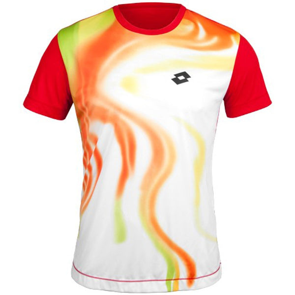 Lotto Men's Tennis - White Flame Performance Tee Shirt – My Tennis Store