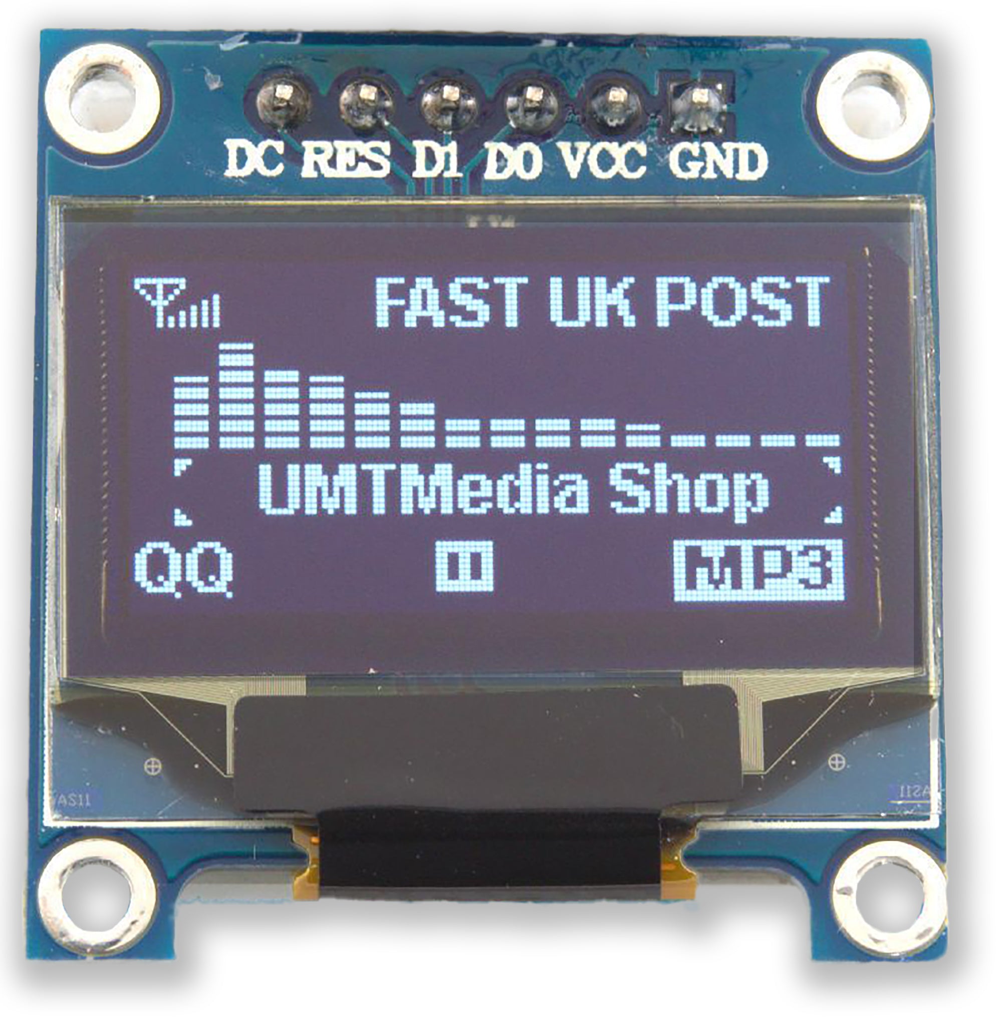 096 Spi 128x64 White Oled Display Module Umt Media 6692