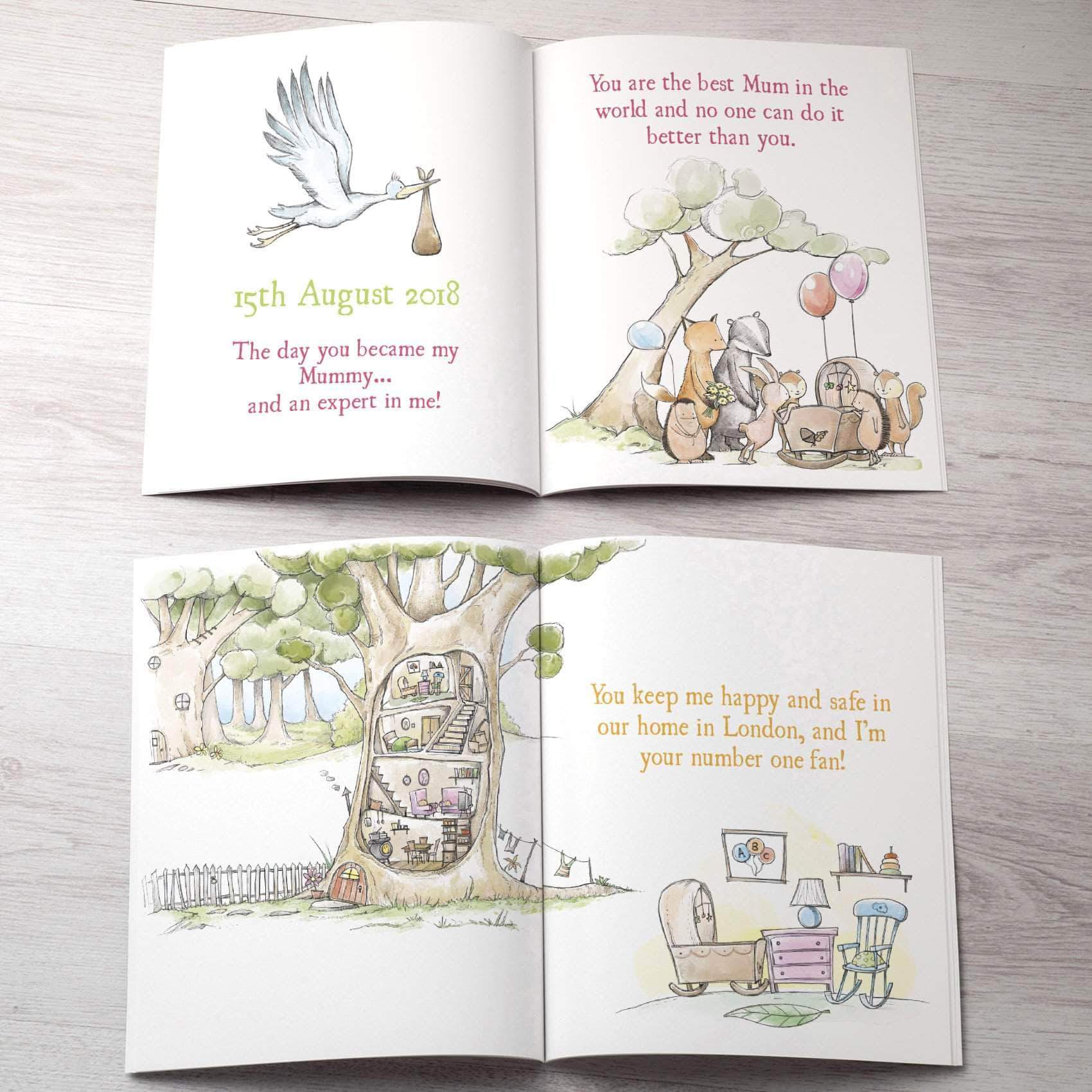 mothers day personalised book