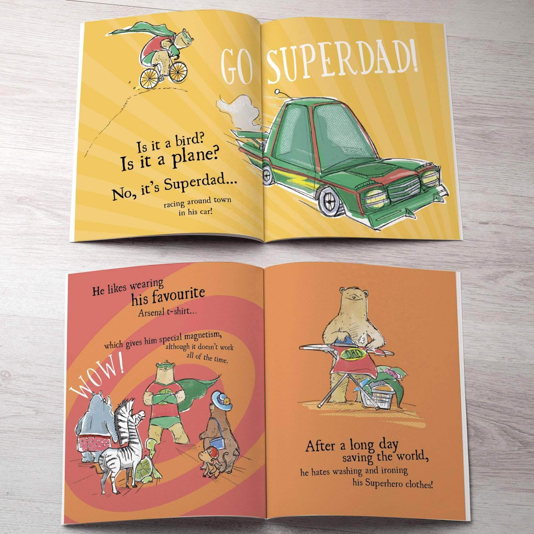 Personalised Birthday Super Dad Book Top Birthday T For Dad 2020 Letterfest 0357