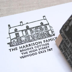 Personalised House Illustration Stamp