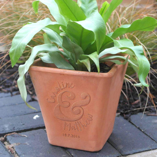 Personalised Couples Celebration Flower Pot Letterfest 2501