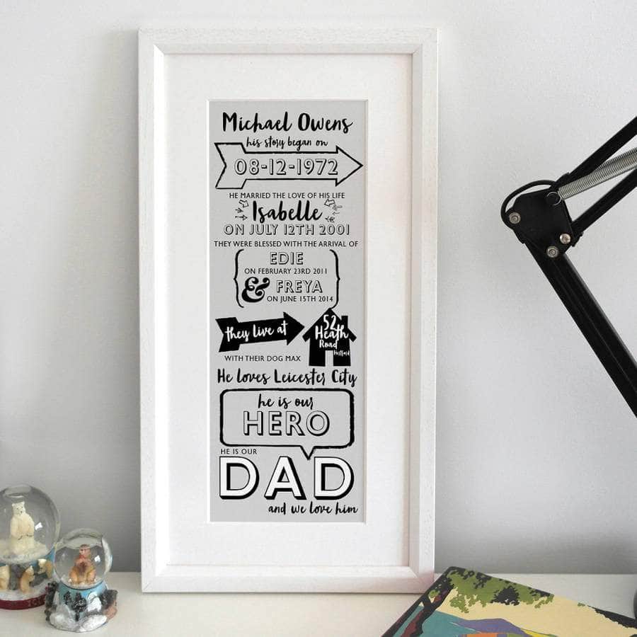 Image of Typographic Story of Dad