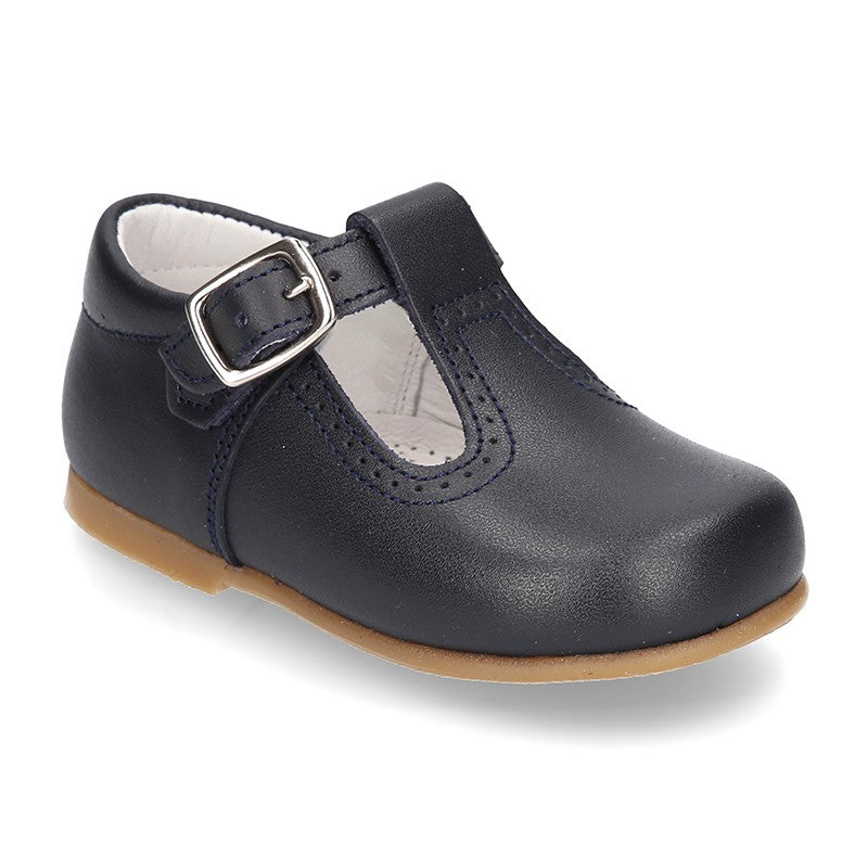 navy blue t strap shoes