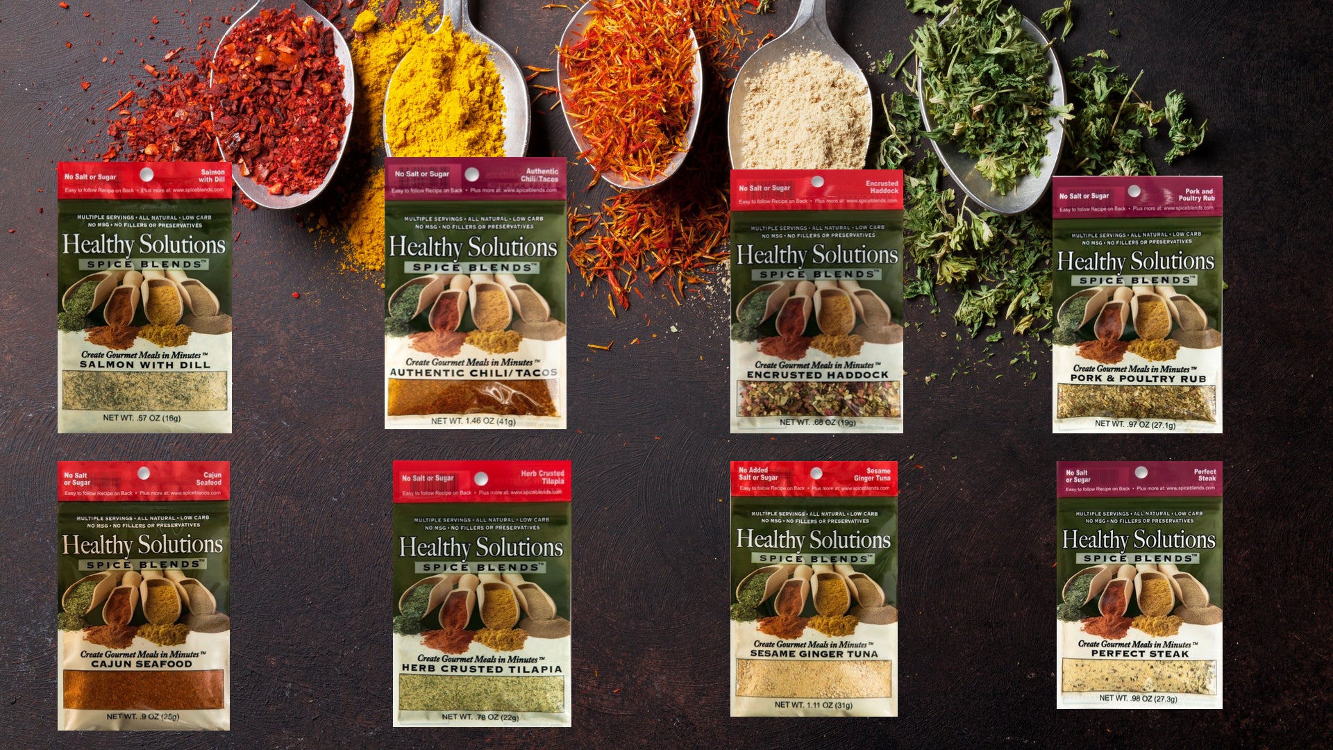 NO SALT, NO SUGAR, NO PROBLEM Salt-Free, Sugar-Free Seasonings