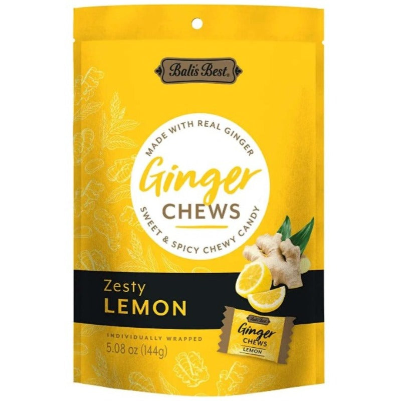 Balis Best Lemon Ginger Chews 508 Oz Auntie K Candy 6487