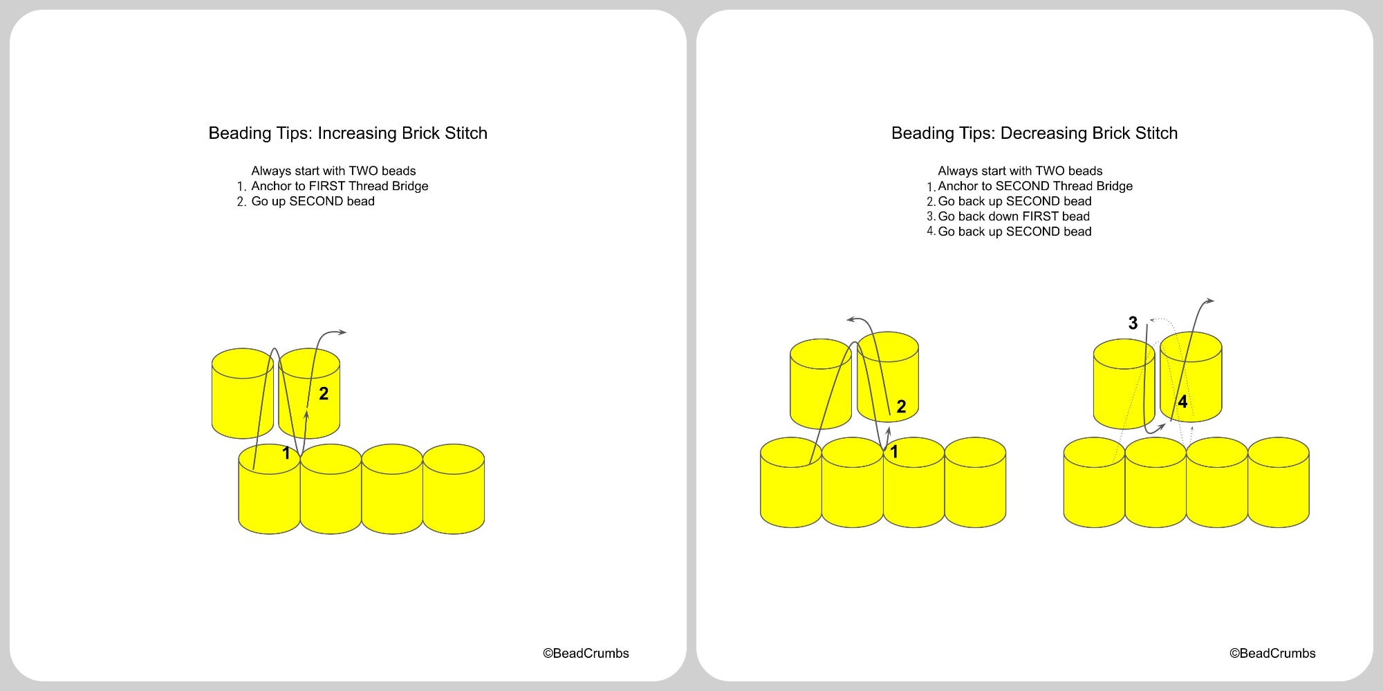 brick stitch tips