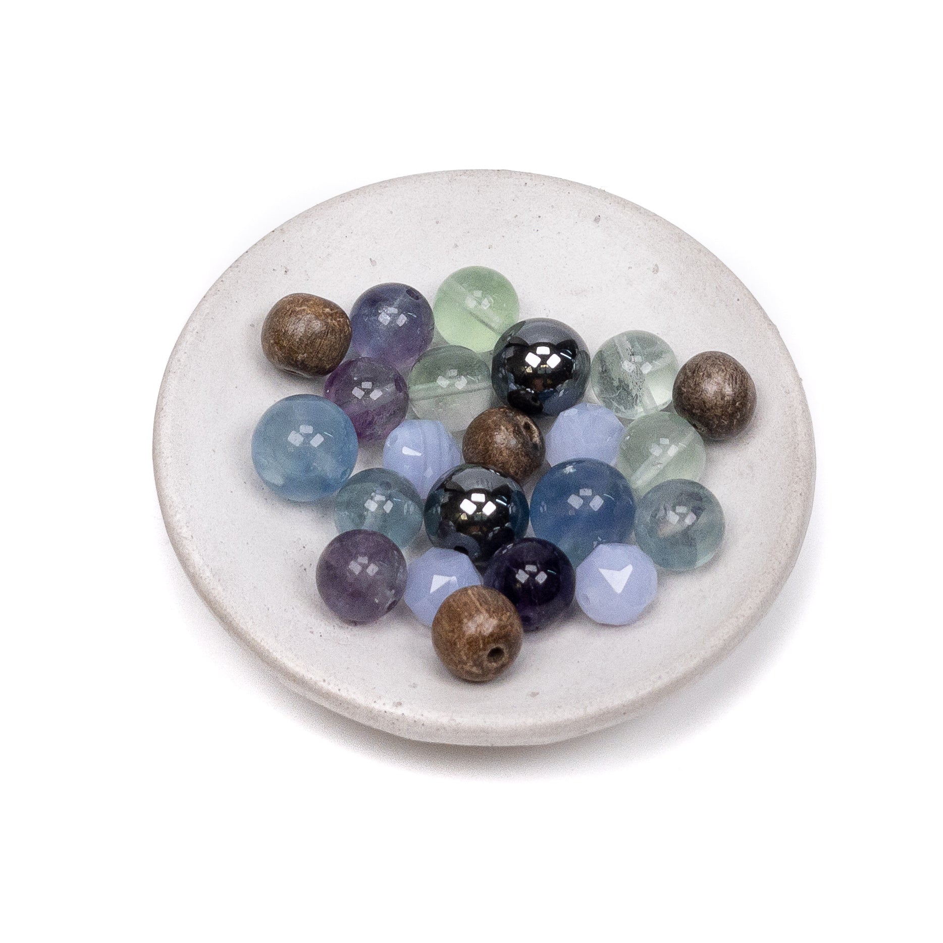 Joy's Angelic Gemstone Bead Mix for Grounding & Support - 22 pcs.