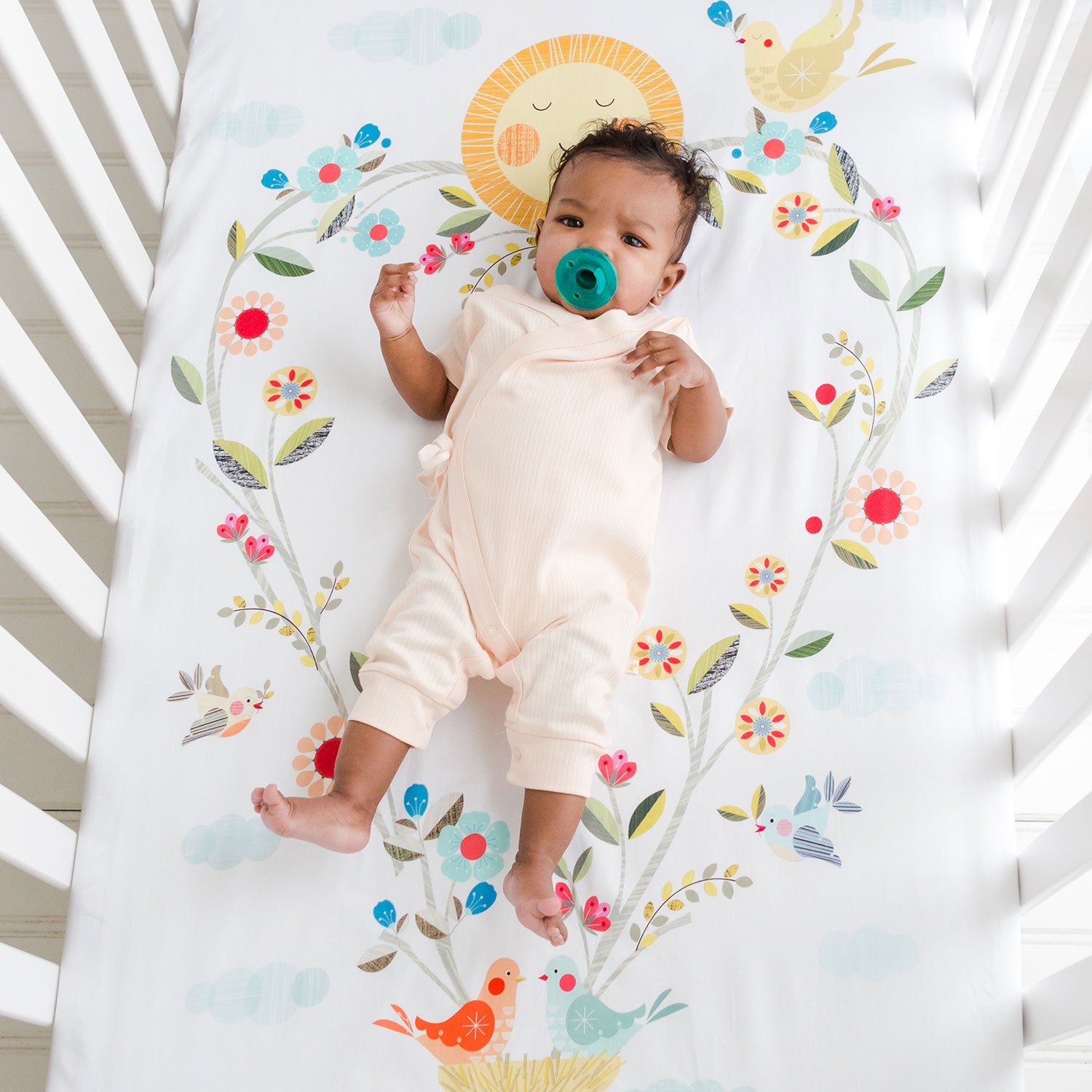 Love Blooms Crib Sheet By Rookie Humans