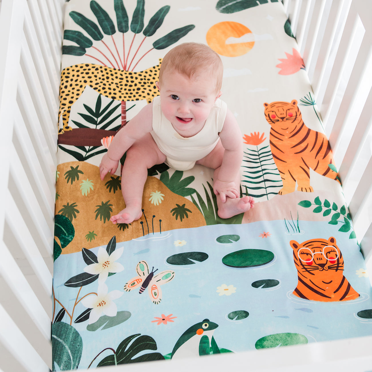 crib sheets jungle