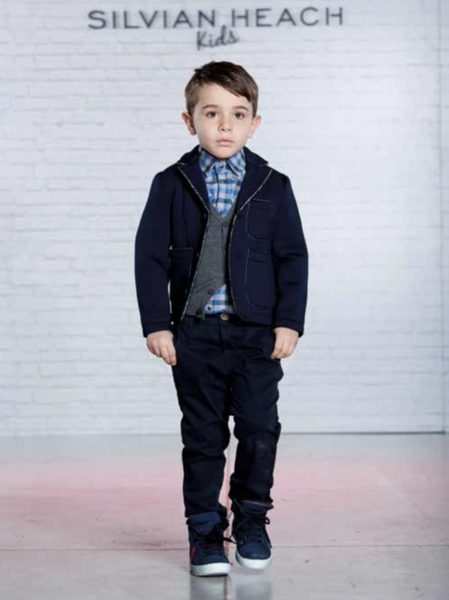 Silvian Heach Junior - Boys Neoprene Dabney Jacket, Navy – KID IN VOGUE