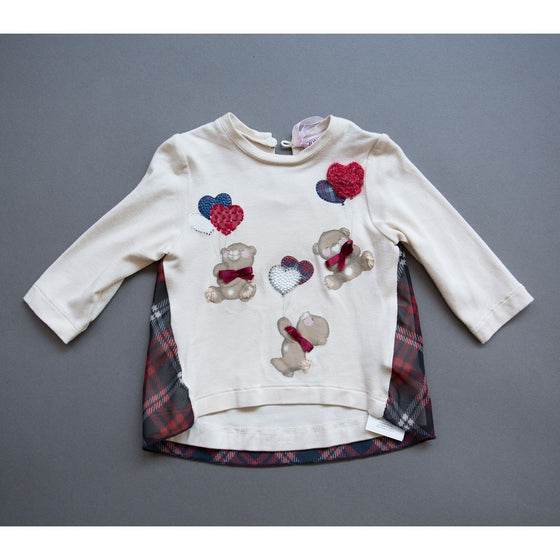 Monnalisa - Girl Jersey Heart Bear Top - 3M – KID IN VOGUE