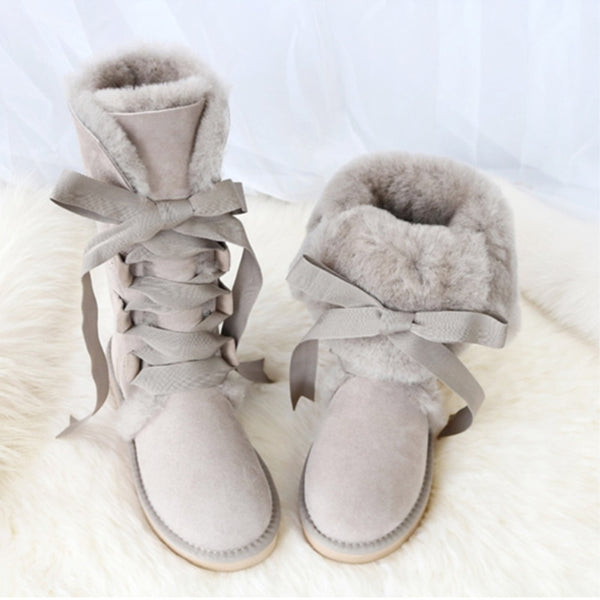 sheepskin snow boots