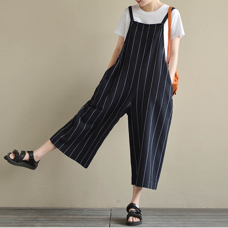 womens black baggy dungarees