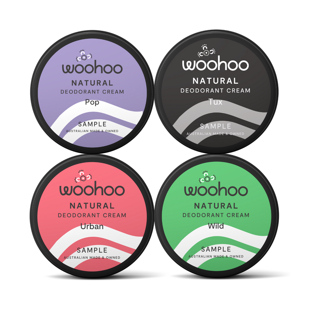 Woohoo Natural Deodorant Paste Sample Pack