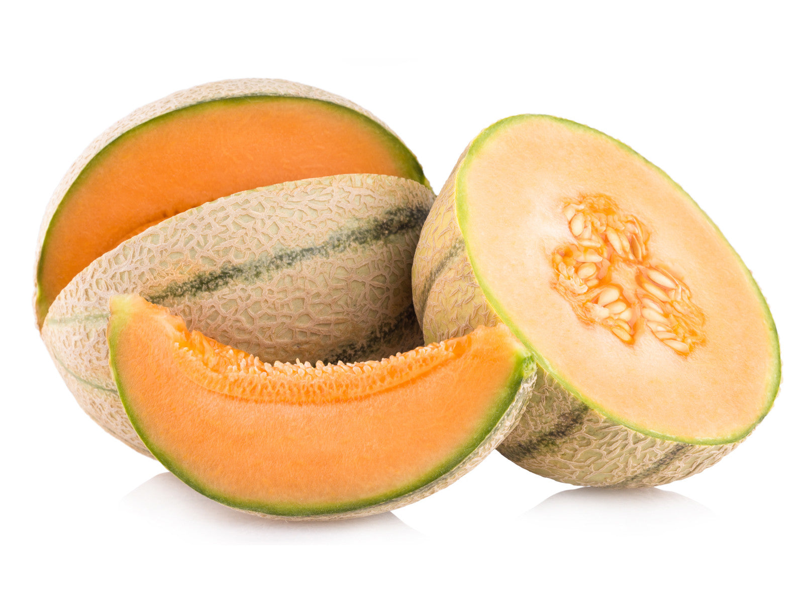 Musk Melon Striped Orange Flesh Seeds