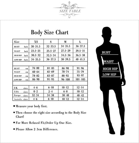 Adyce Collection Size Chart Suggestions - Fashion NetClub