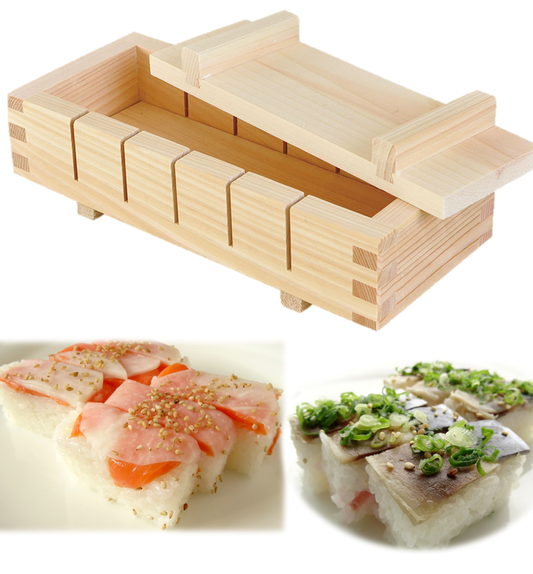 Yamako Sushi Mold for 6 Pieces Shiraki Wood 81786