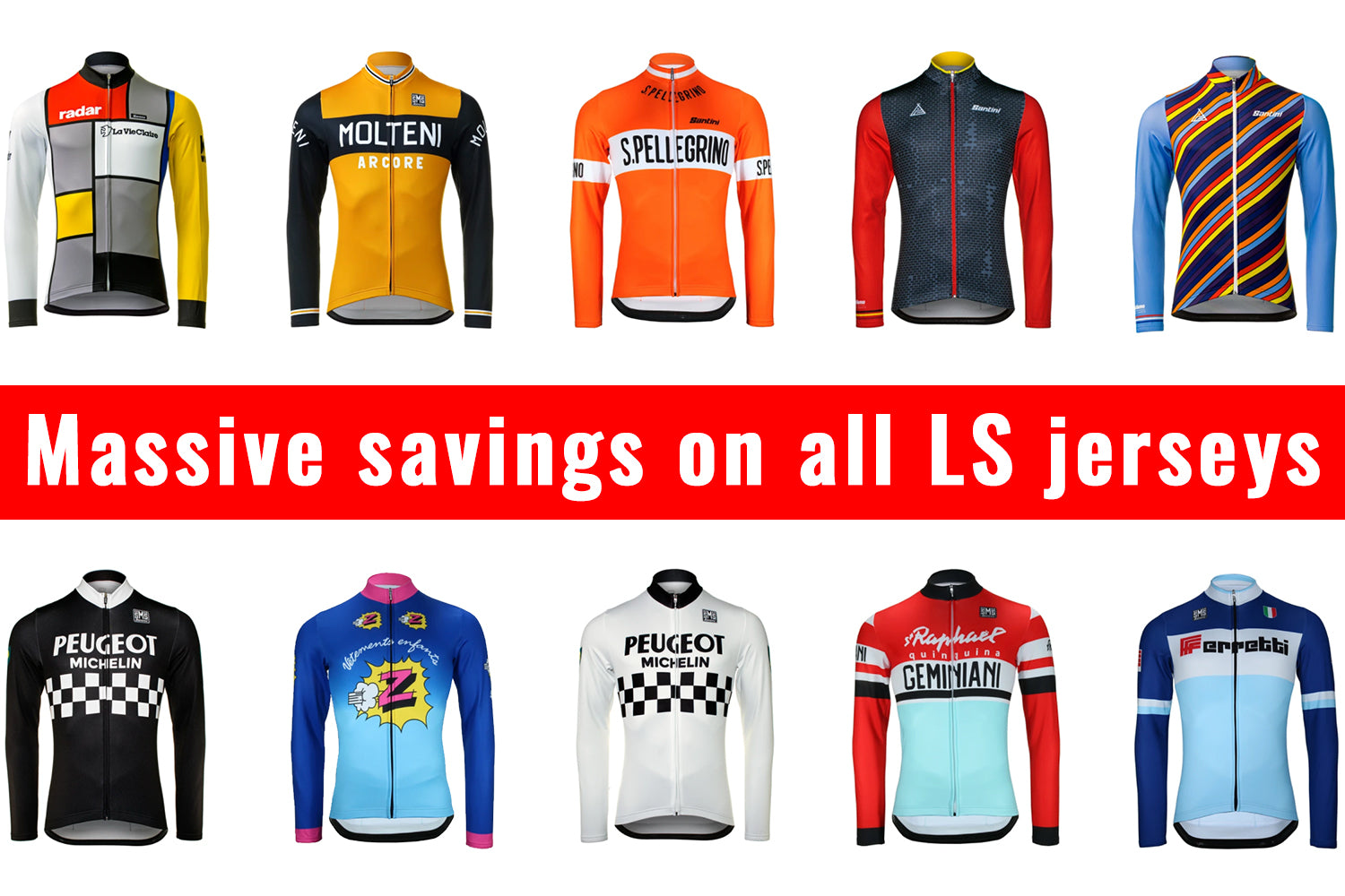 Massive savings on all long sleeve jerseys at Prendas Ciclismo